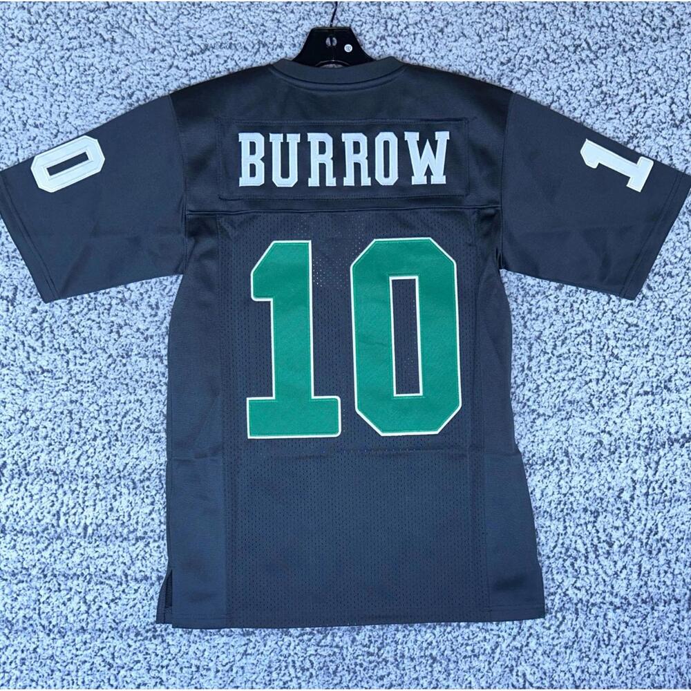 Joe Burrow Athens HS Football Jersey Authentic Classics Black Green XS NWT
